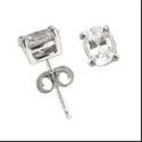 1 Ct Oval Cubic Zirconia CZ Earrings