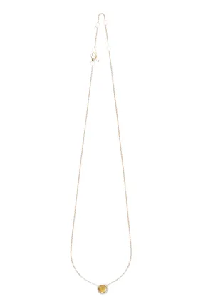 14K Diamond Slice Necklace