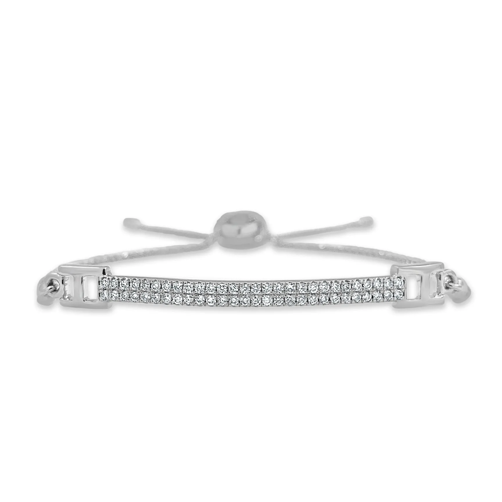 14k Gold & Diamond Bolo Bracelet - 0.44ct