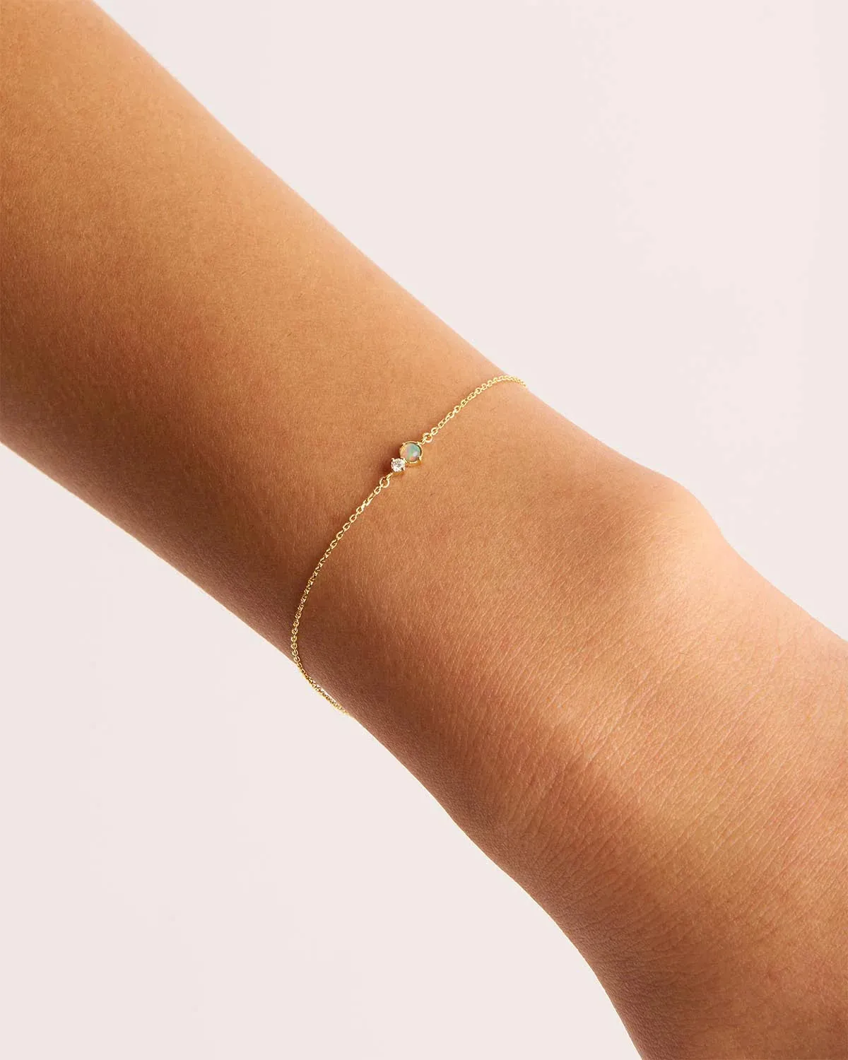 14k Solid Gold Magic Within Birthstone Diamond Bracelet