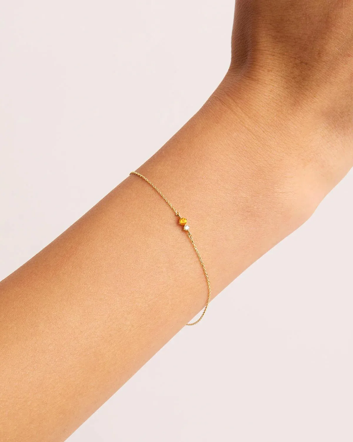 14k Solid Gold Magic Within Birthstone Diamond Bracelet
