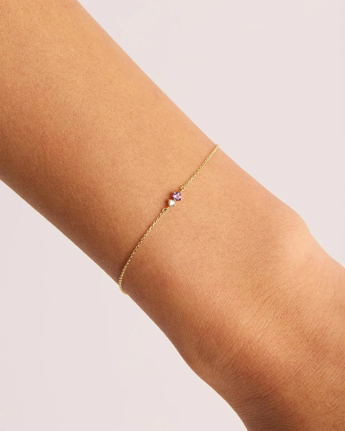 14k Solid Gold Magic Within Birthstone Diamond Bracelet