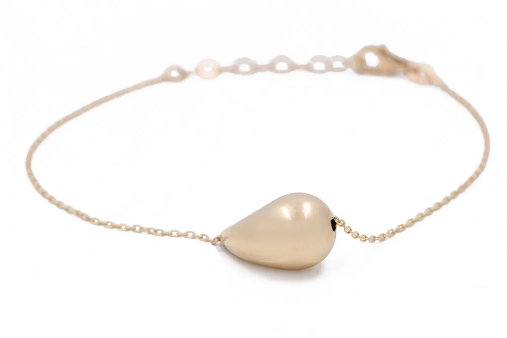 14K Yellow Gold Women's Fashion Drop Bracelet