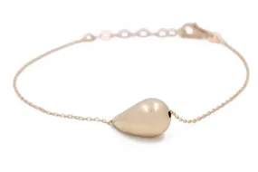 14K Yellow Gold Women's Fashion Drop Bracelet