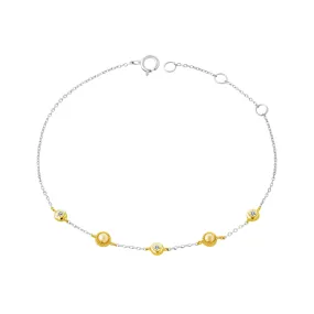 14KWY 3D0.05CT DIAMOND BRACELET  (118B402002WY14)