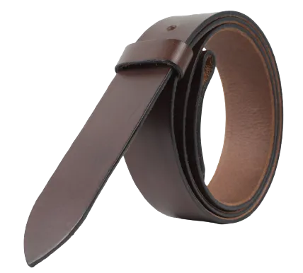 1.75 Inch (45mm) Chestnut Belt Strap for Removable Buckles Chicago Screws