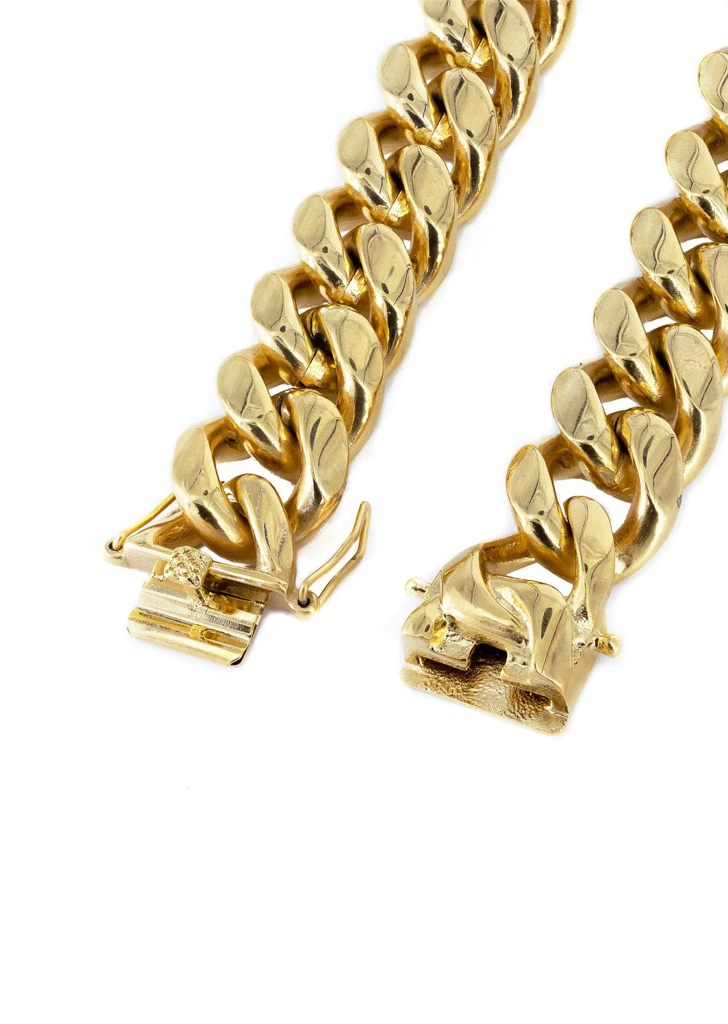 18K Gold Plated Cuban Link Chain For Men