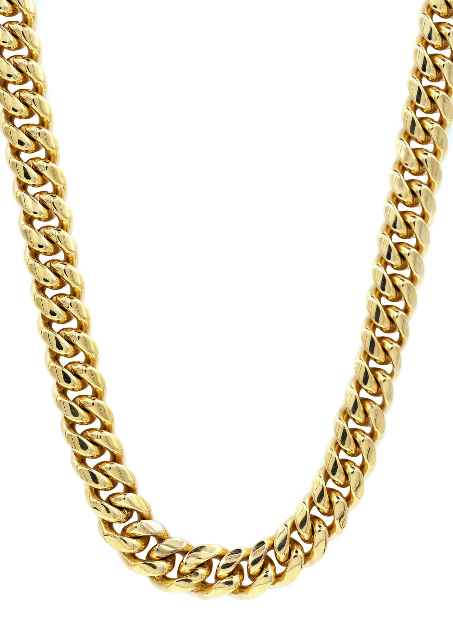 18K Gold Plated Cuban Link Chain For Men