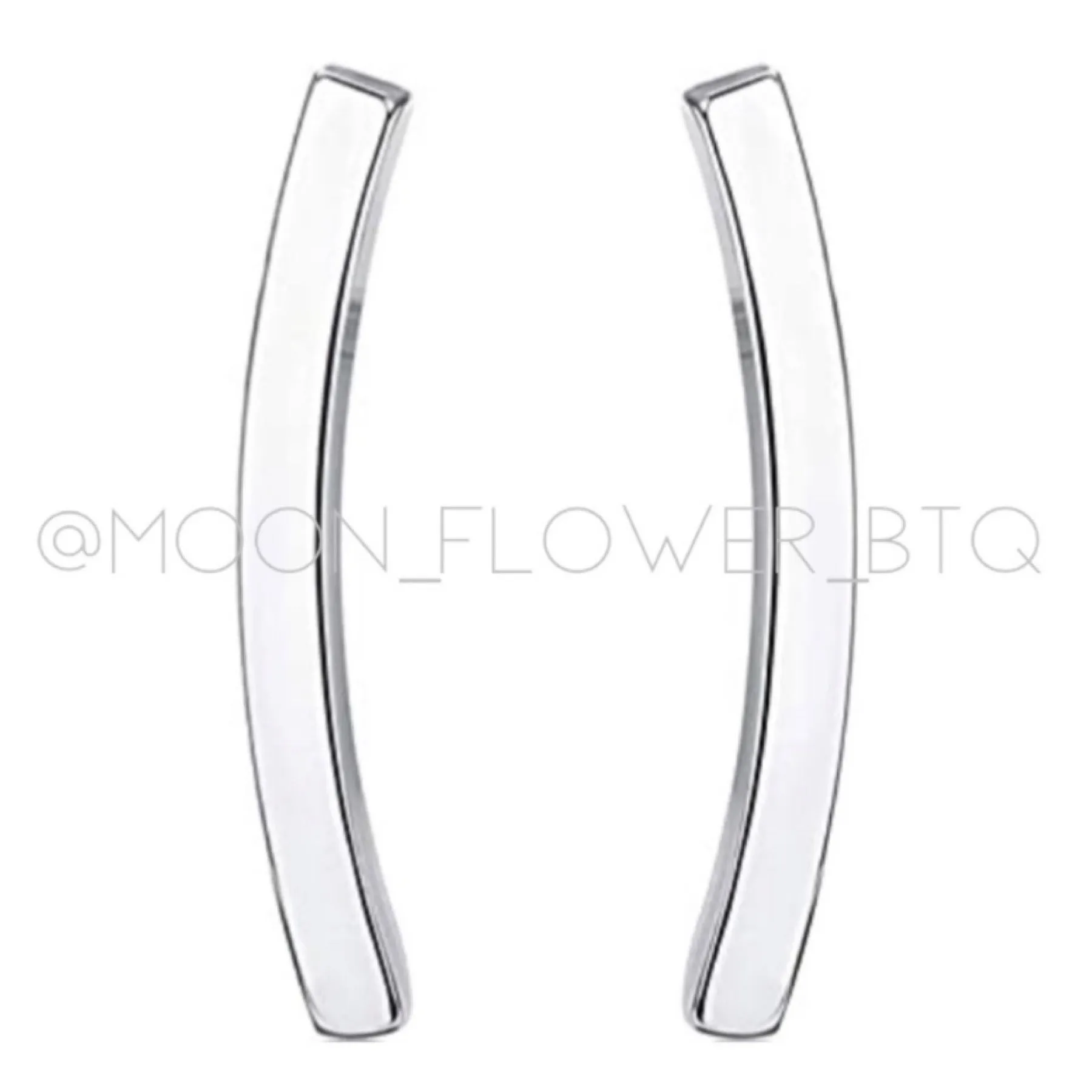 18k White Gold Crawler Earrings