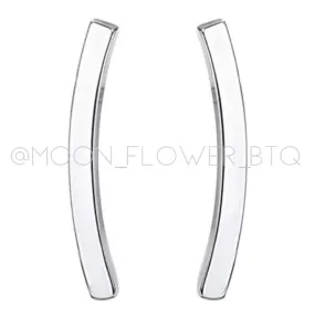 18k White Gold Crawler Earrings