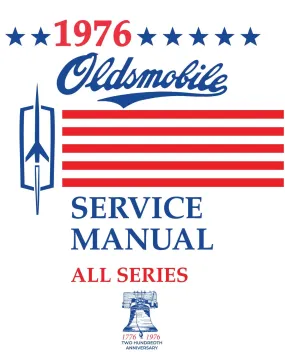 1976 Oldsmobile Service Manual - Includes 11x17 inch COLOR Wiring Diagrams