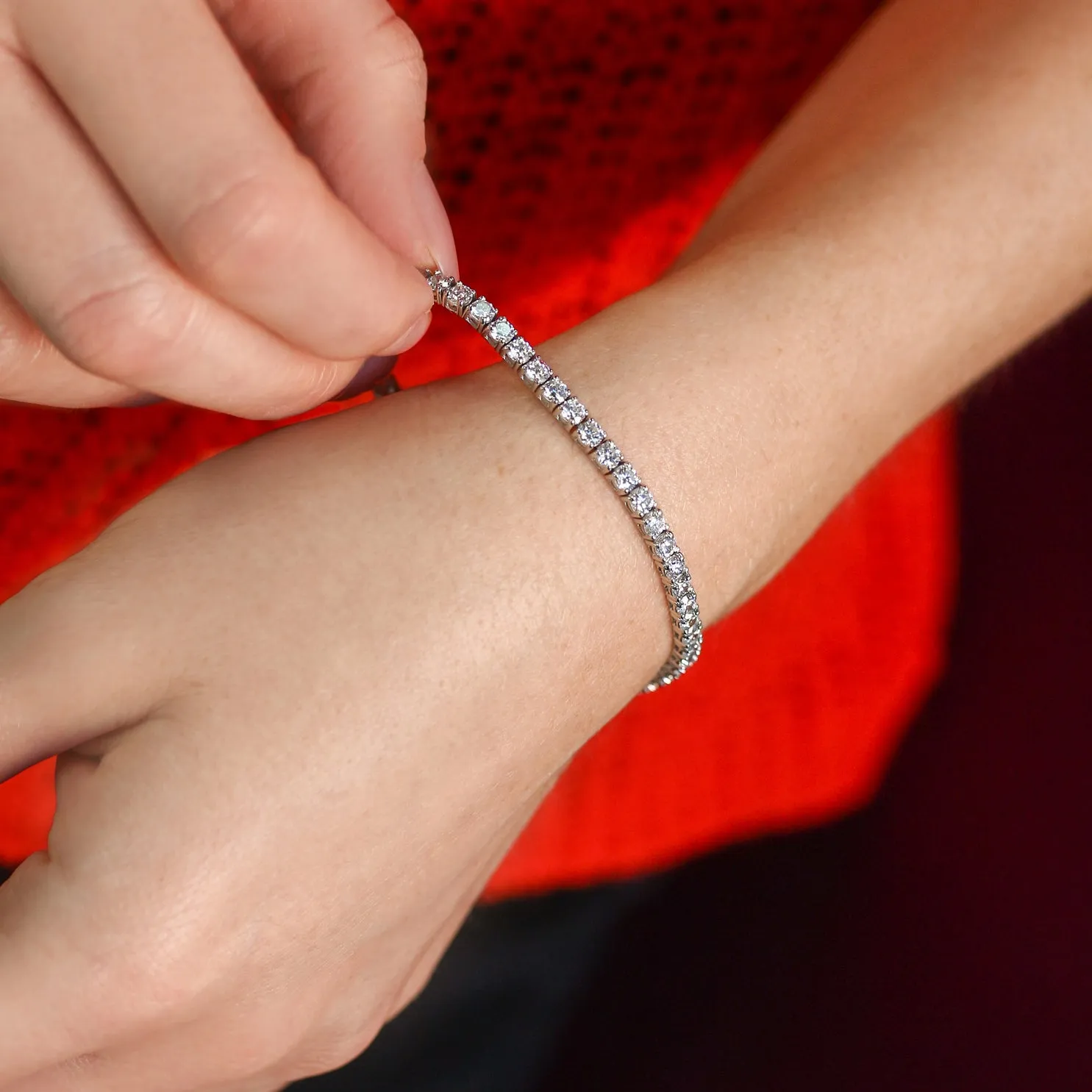 4.65 CTW Lab Diamond Tennis Bracelet