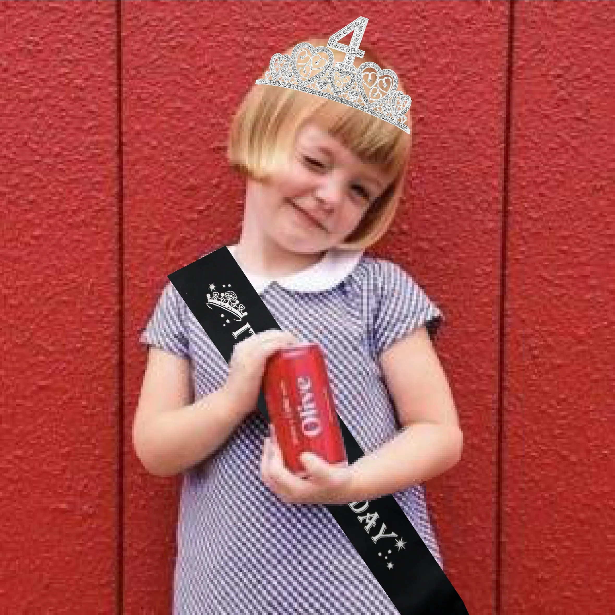 4th Birthday Gifts for Girl, 4th Birthday Tiara and Sash, 4th Birthday Decorations