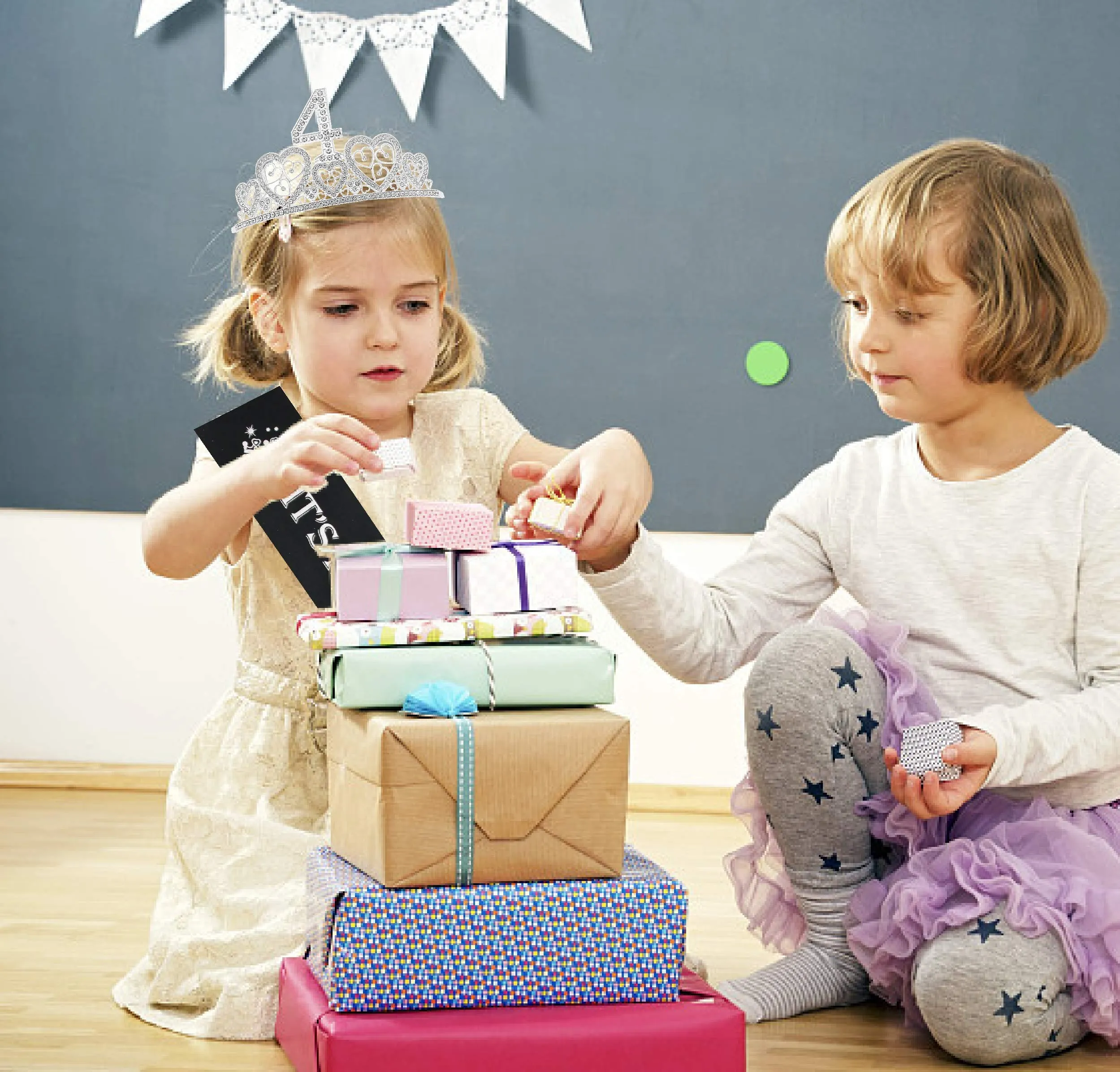 4th Birthday Gifts for Girl, 4th Birthday Tiara and Sash, 4th Birthday Decorations