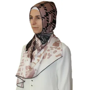 Aker Satin Square Hijab Scarf 6648 911 Beige