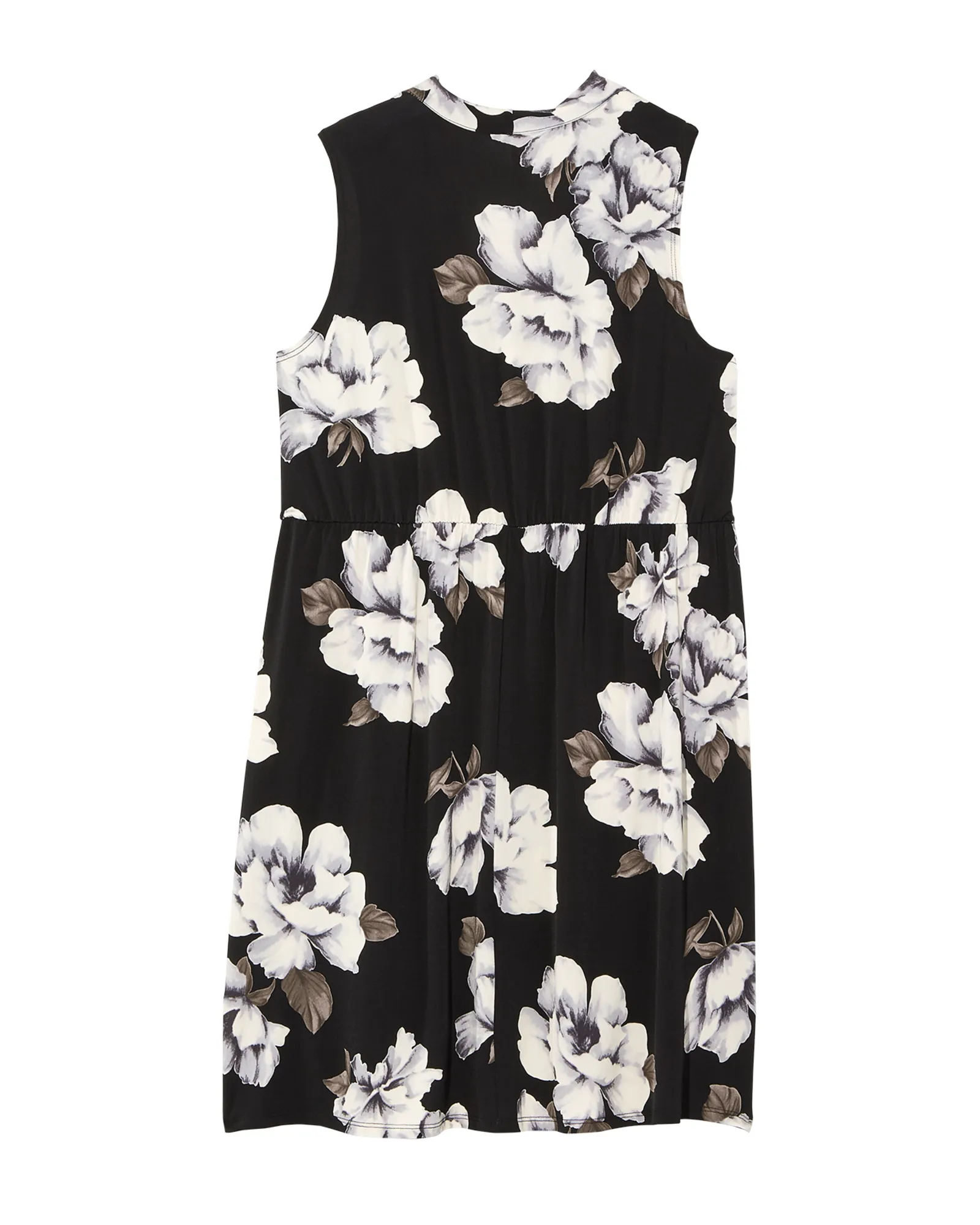 Albizia Cowl Neck Dress | Black / White