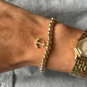 Alexa Leigh - Anchor Bracelet in Gold 6.5"