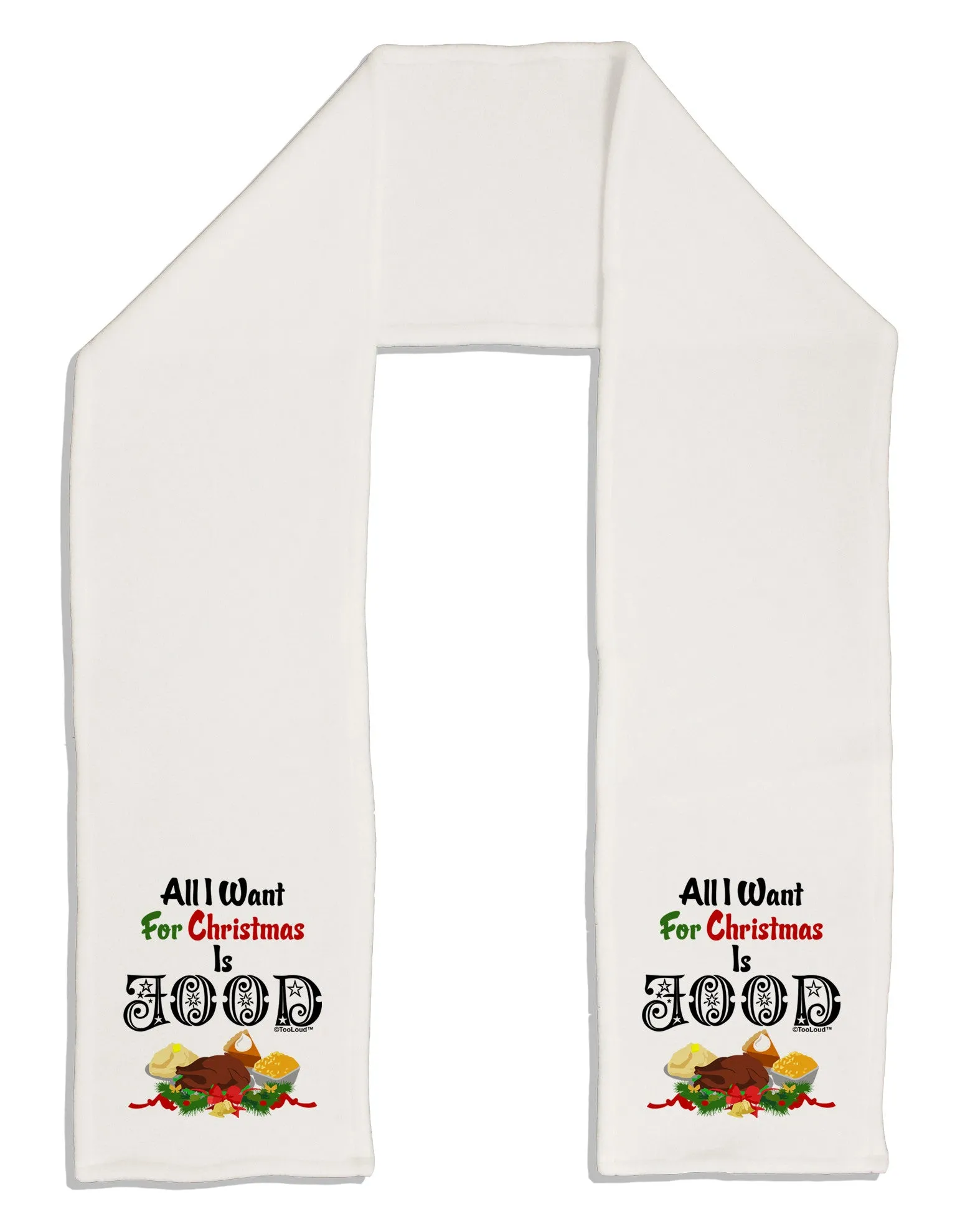 All I Want Is Food Adult Fleece 64&#x22; Scarf