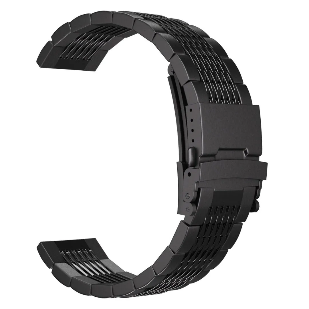 Amazfit Bip 3 (Pro) Luxury Steel Chain Strap (Black)