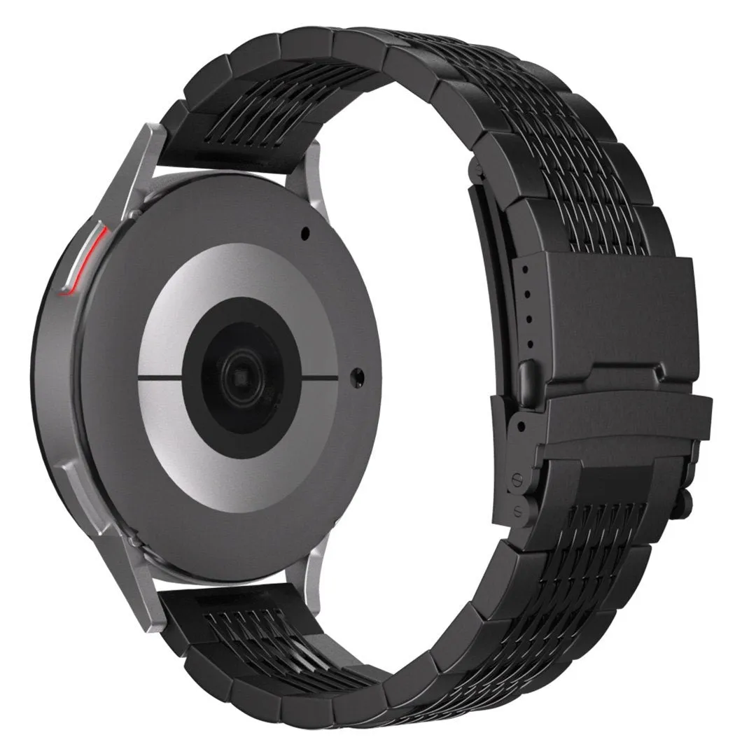 Amazfit Bip 3 (Pro) Luxury Steel Chain Strap (Black)