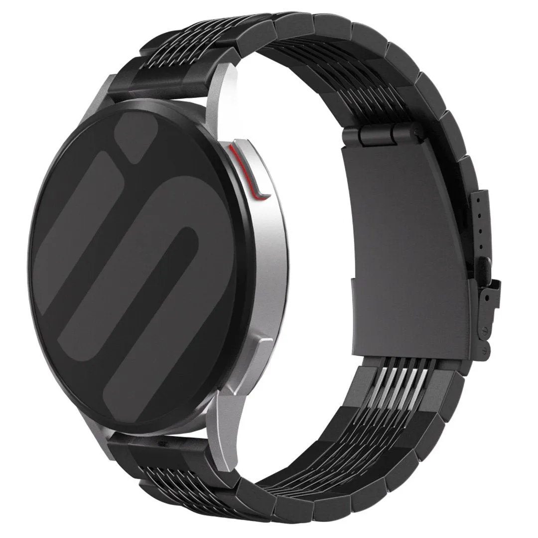 Amazfit Bip 3 (Pro) Luxury Steel Chain Strap (Black)