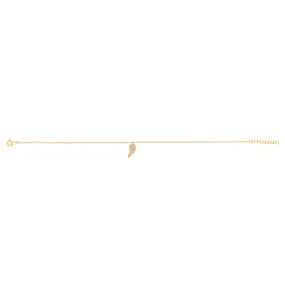 Angel Wing Diamond Bracelet - Yellow Gold