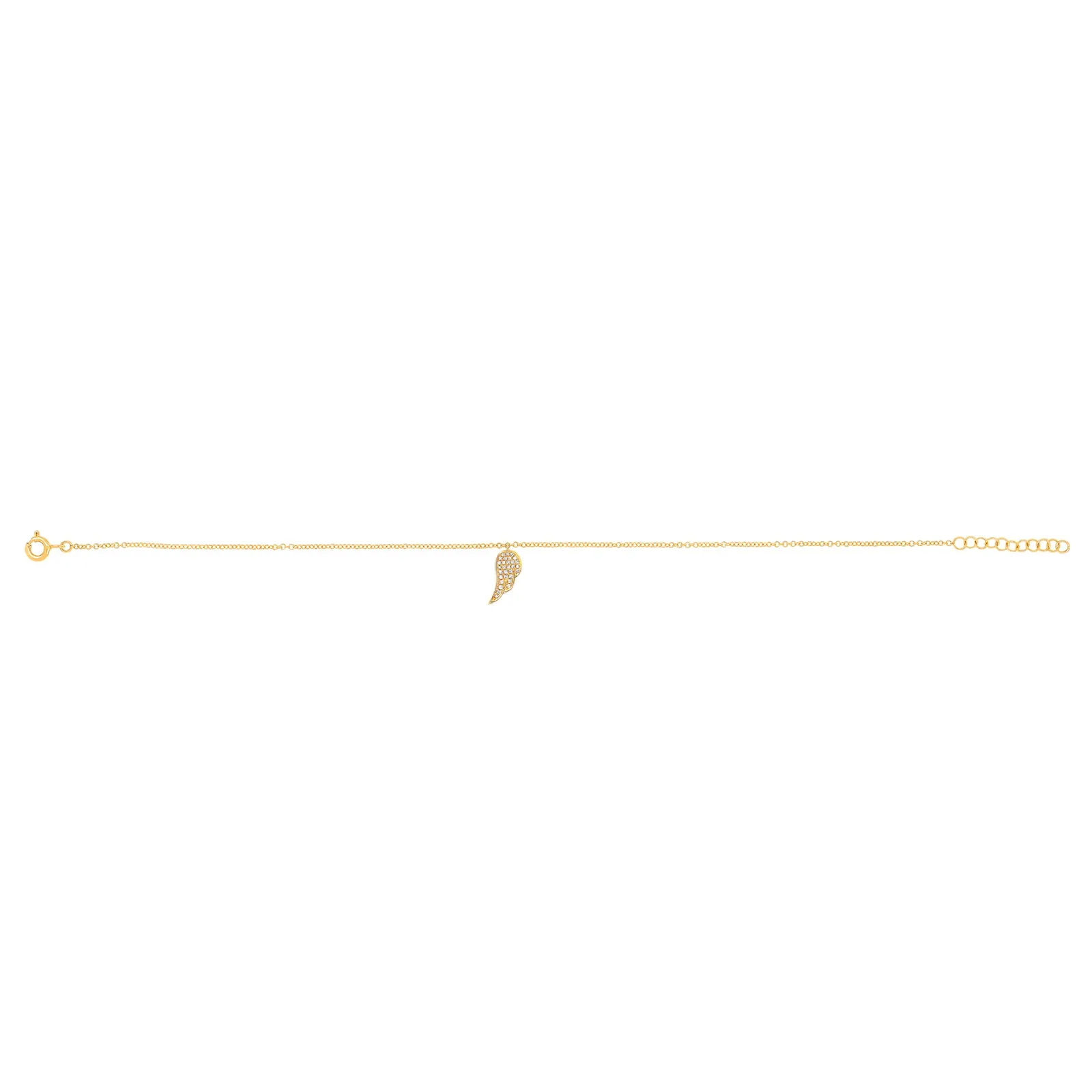 Angel Wing Diamond Bracelet - Yellow Gold