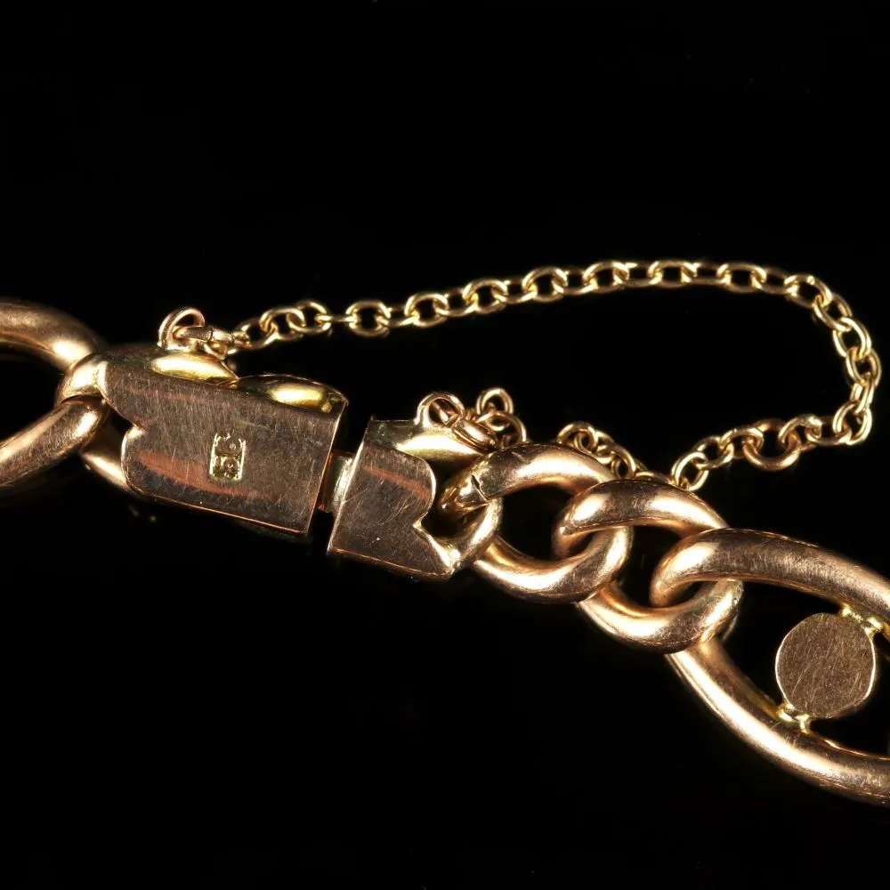Antique Victorian Suffragette 9Ct Bracelet Circa 1900