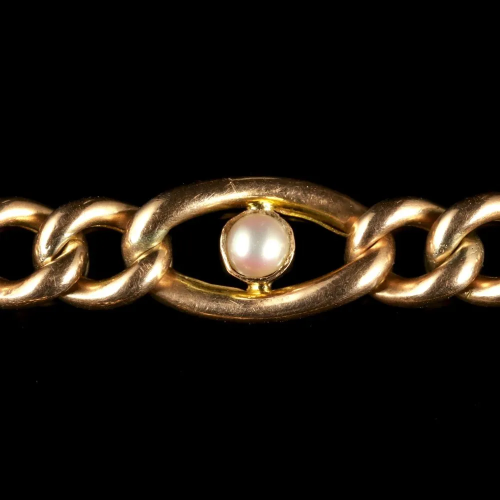Antique Victorian Suffragette 9Ct Bracelet Circa 1900