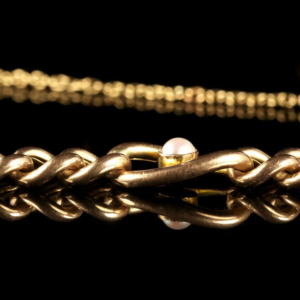 Antique Victorian Suffragette 9Ct Bracelet Circa 1900