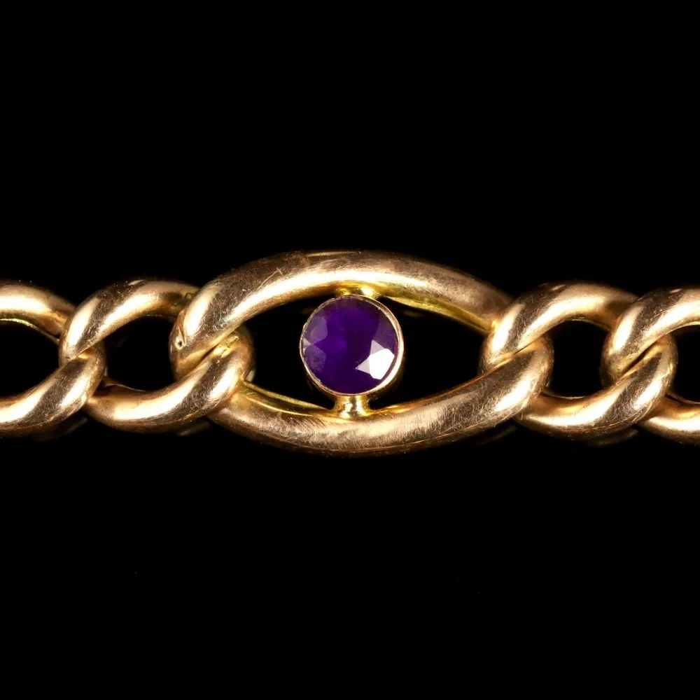 Antique Victorian Suffragette 9Ct Bracelet Circa 1900