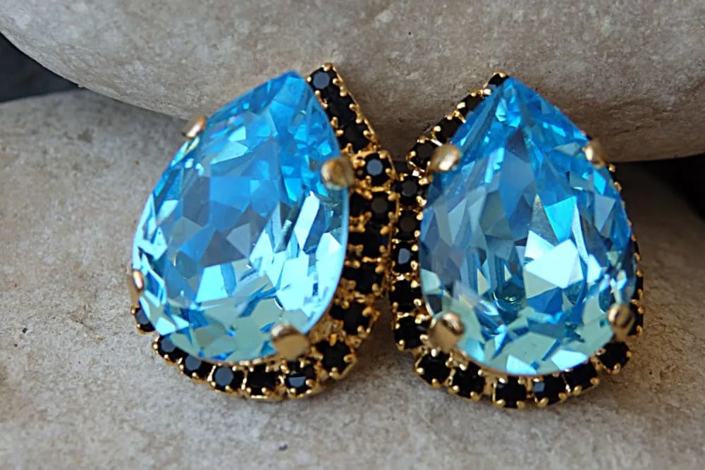 Aqua Blue Earrings