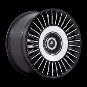 Asanti ABL-40 Tiara 20X10.5 BLANK 18mm Satin Black With Bright Machined Face