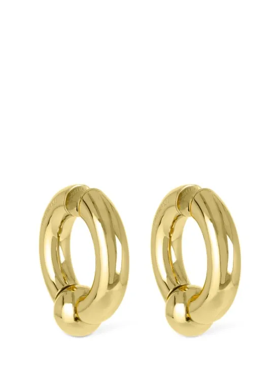Balenciaga   Mega brass earrings 