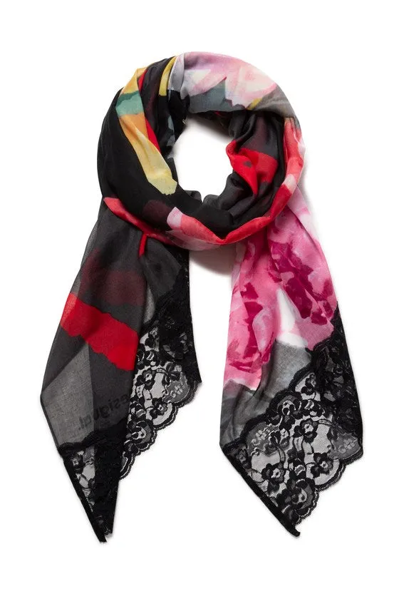 Be You Floral Rectangular Scarf
