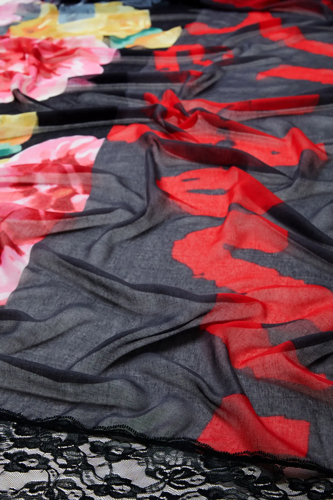 Be You Floral Rectangular Scarf