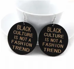 Black Culture Is Not A Fashion Trend Earrings | Afrocentric Earrings | Afrocentric Jewelry  Natural Hair Earrings