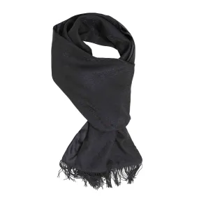 Black Tuxedo Silk Scarf
