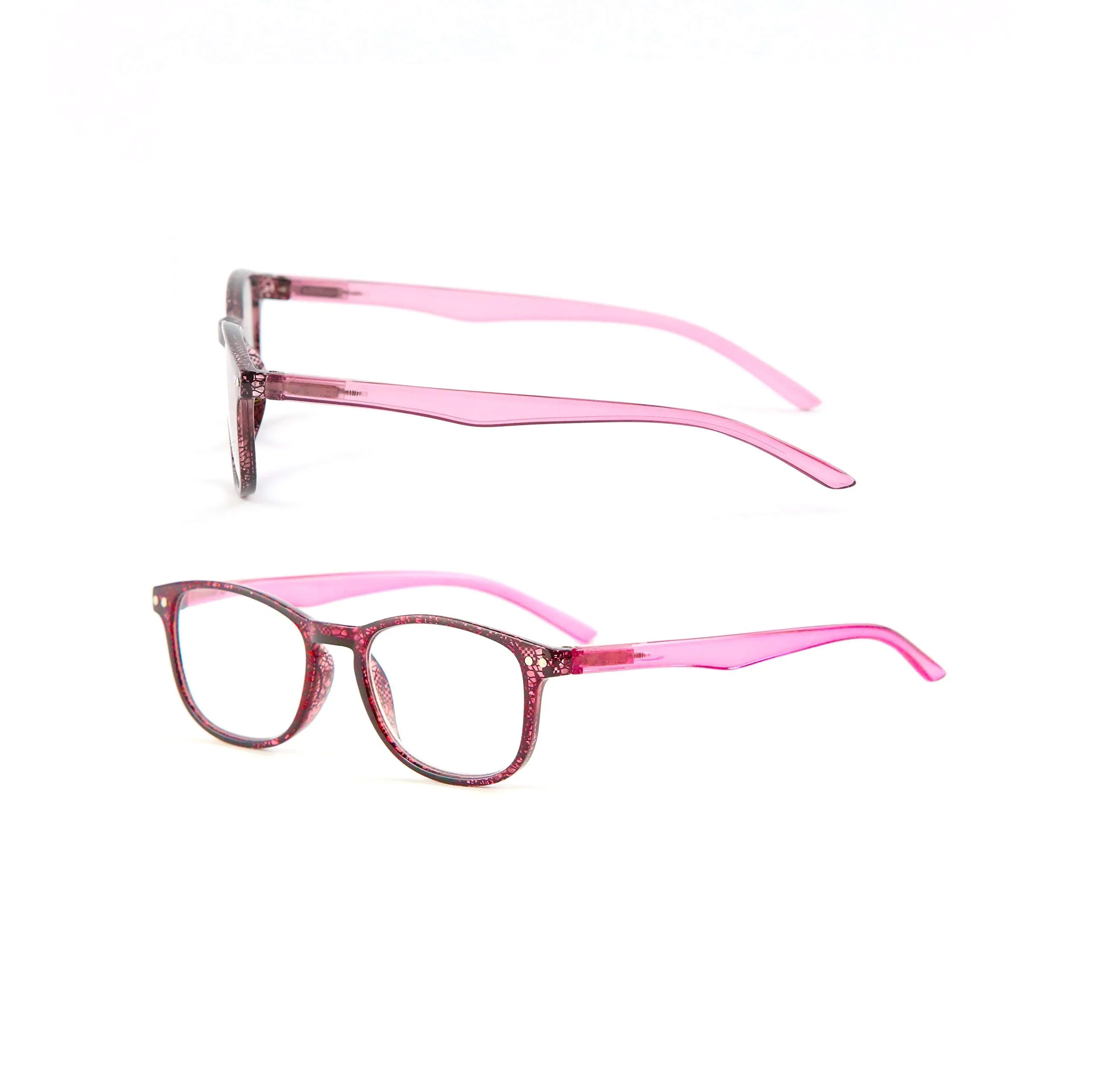 Blue-Light-Blocking-Reading-Glasses-Pink-2-00-Magnification-Computer-Glasses