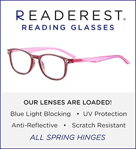 Blue-Light-Blocking-Reading-Glasses-Pink-2-00-Magnification-Computer-Glasses