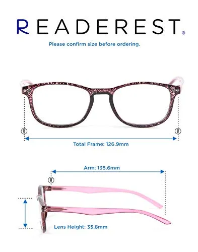 Blue-Light-Blocking-Reading-Glasses-Pink-2-00-Magnification-Computer-Glasses