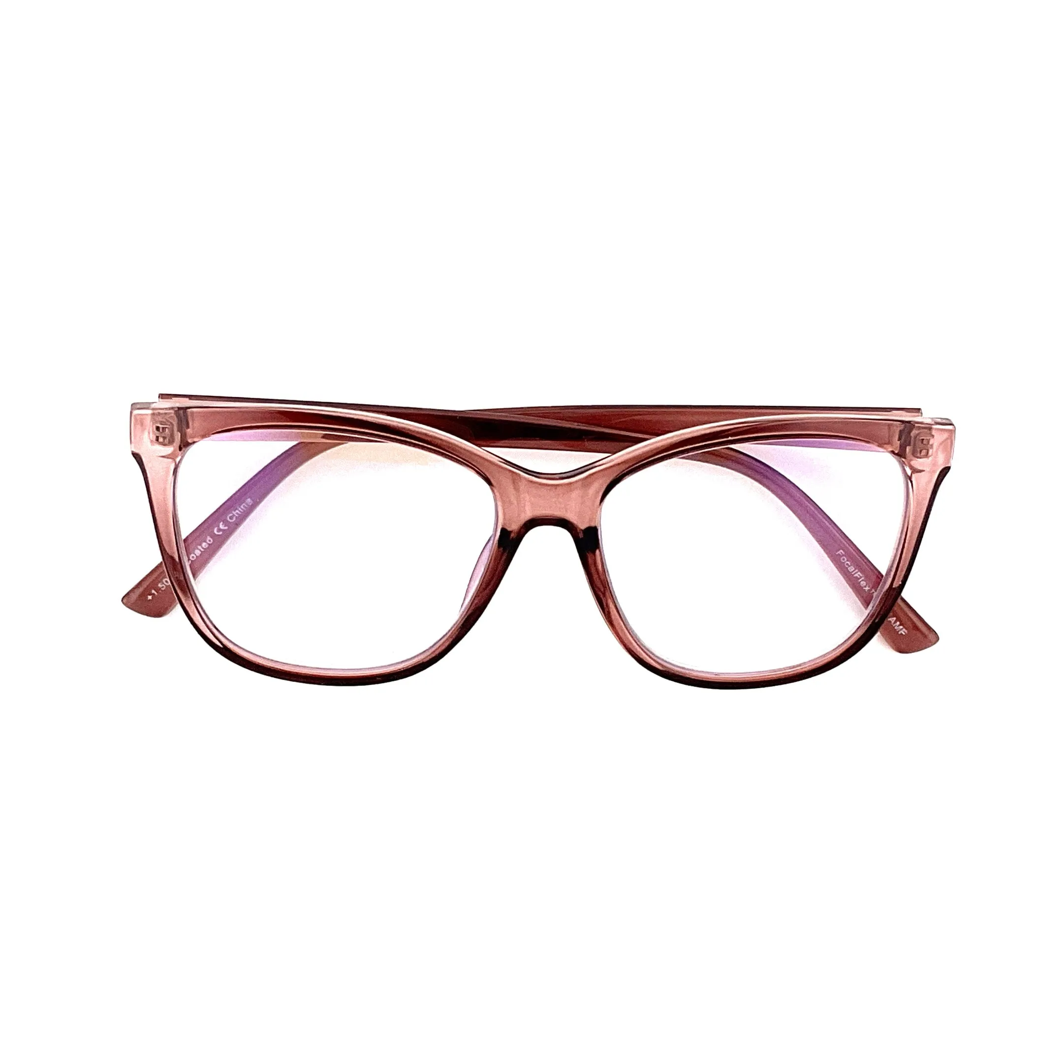 Blue Light Blocking Sweet Multi Focus Spring Hinge Progressive Reading Glasses