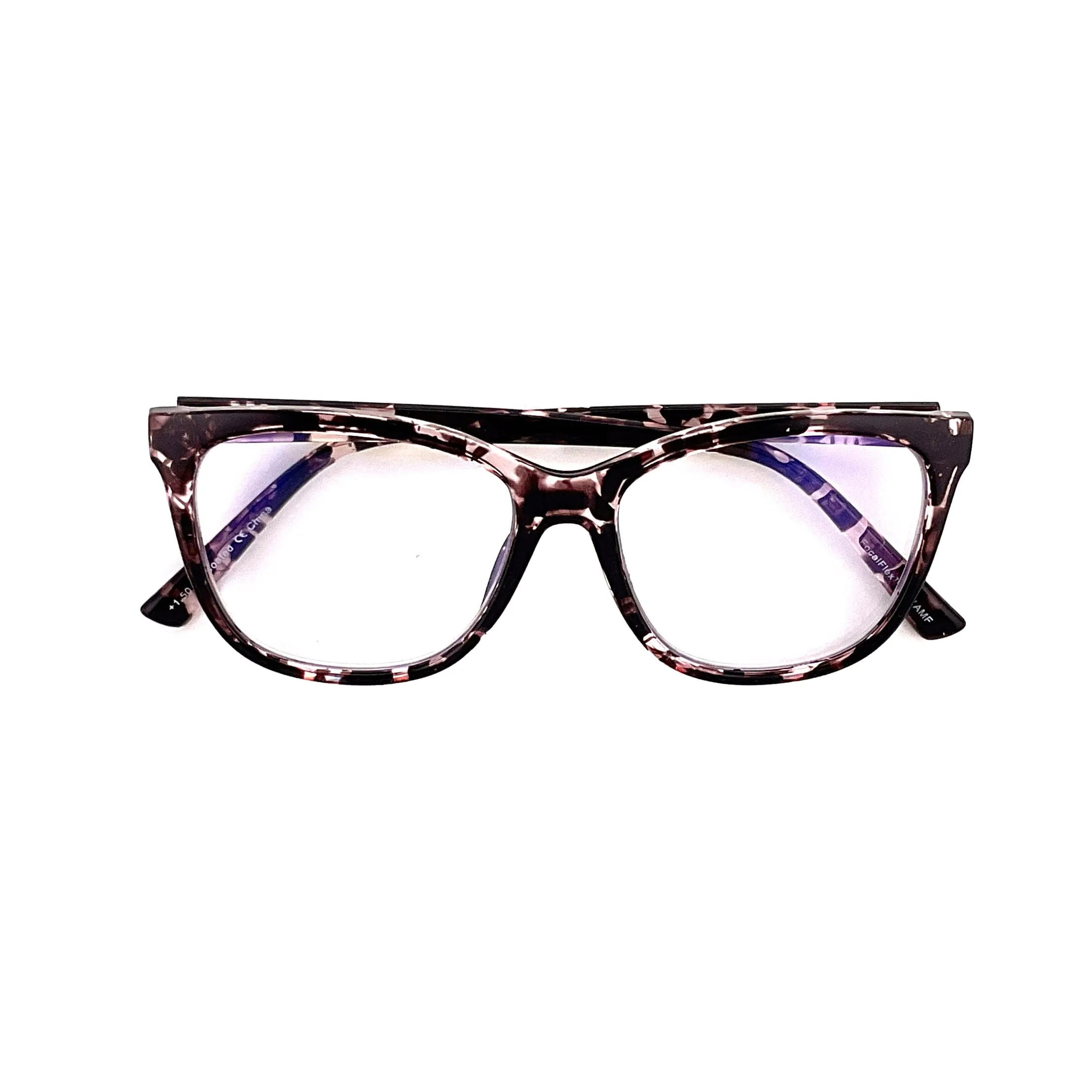 Blue Light Blocking Sweet Multi Focus Spring Hinge Progressive Reading Glasses