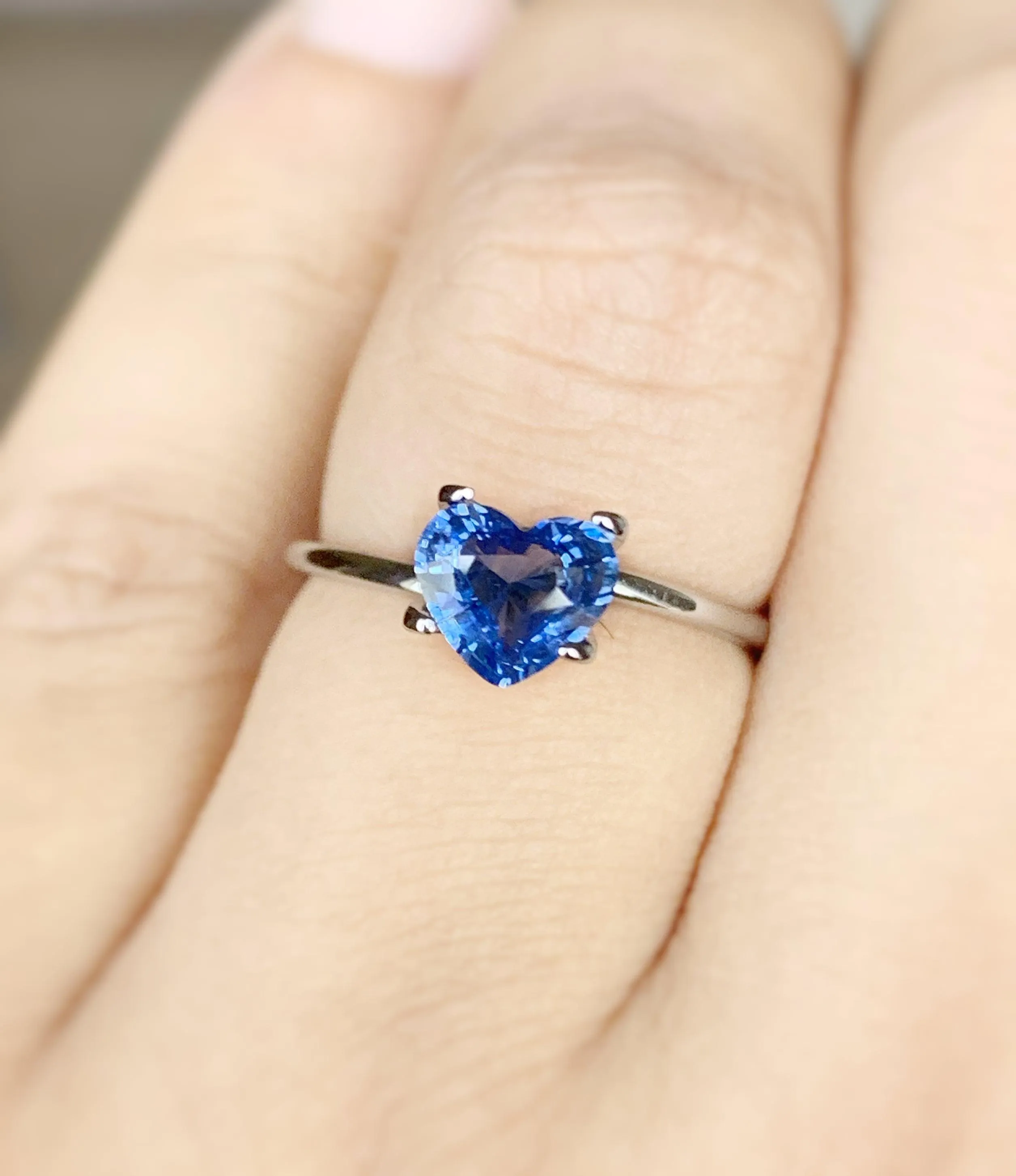 blue sapphire sri lanka online buy ceylon blue sapphire genuine neelam stone safir 1.06 crt royal blue engagement ring matching wedding band. cornflower blue sapphire