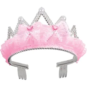 Bow & Ribbon Tiara Pink