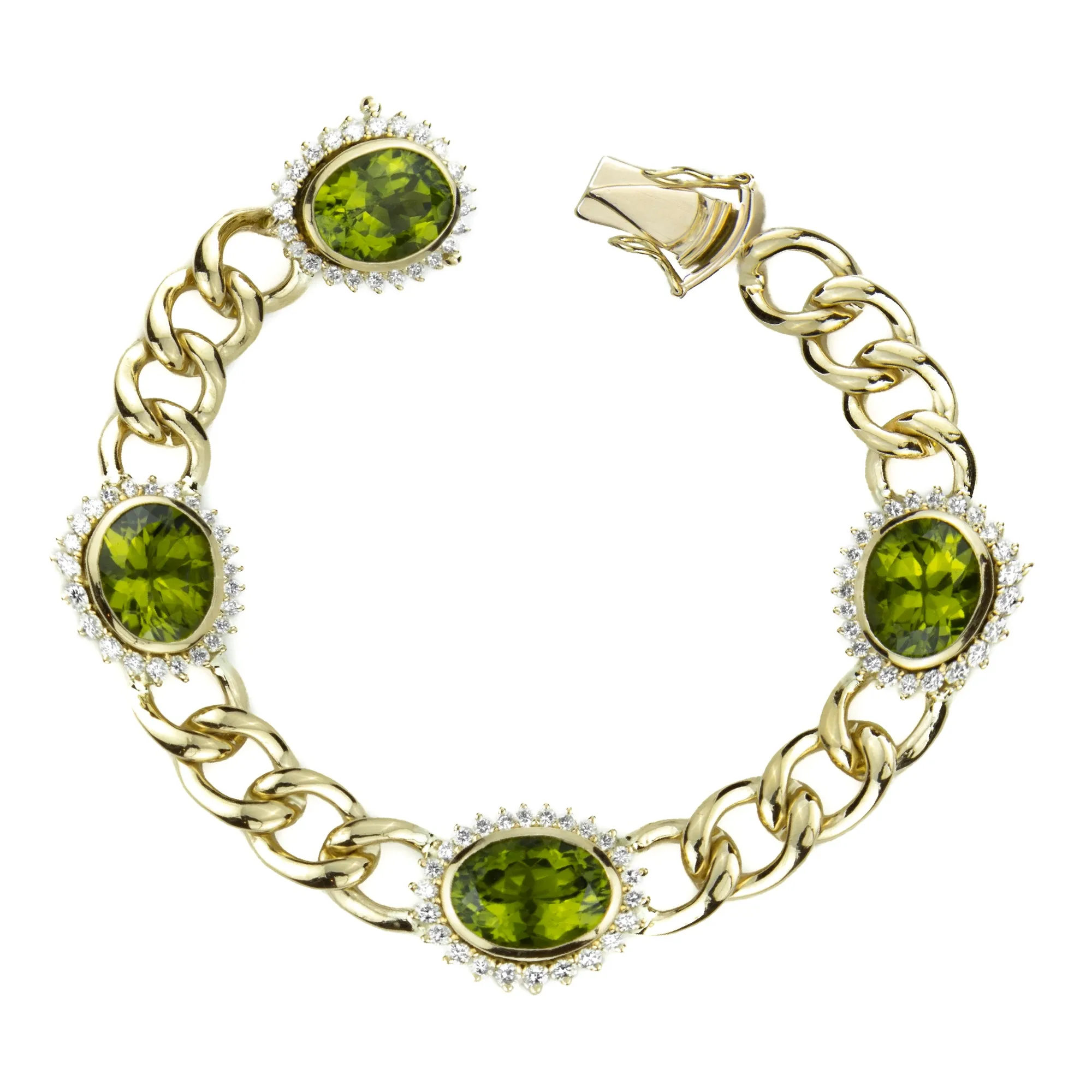 Bracelet - Peridot And Diamond