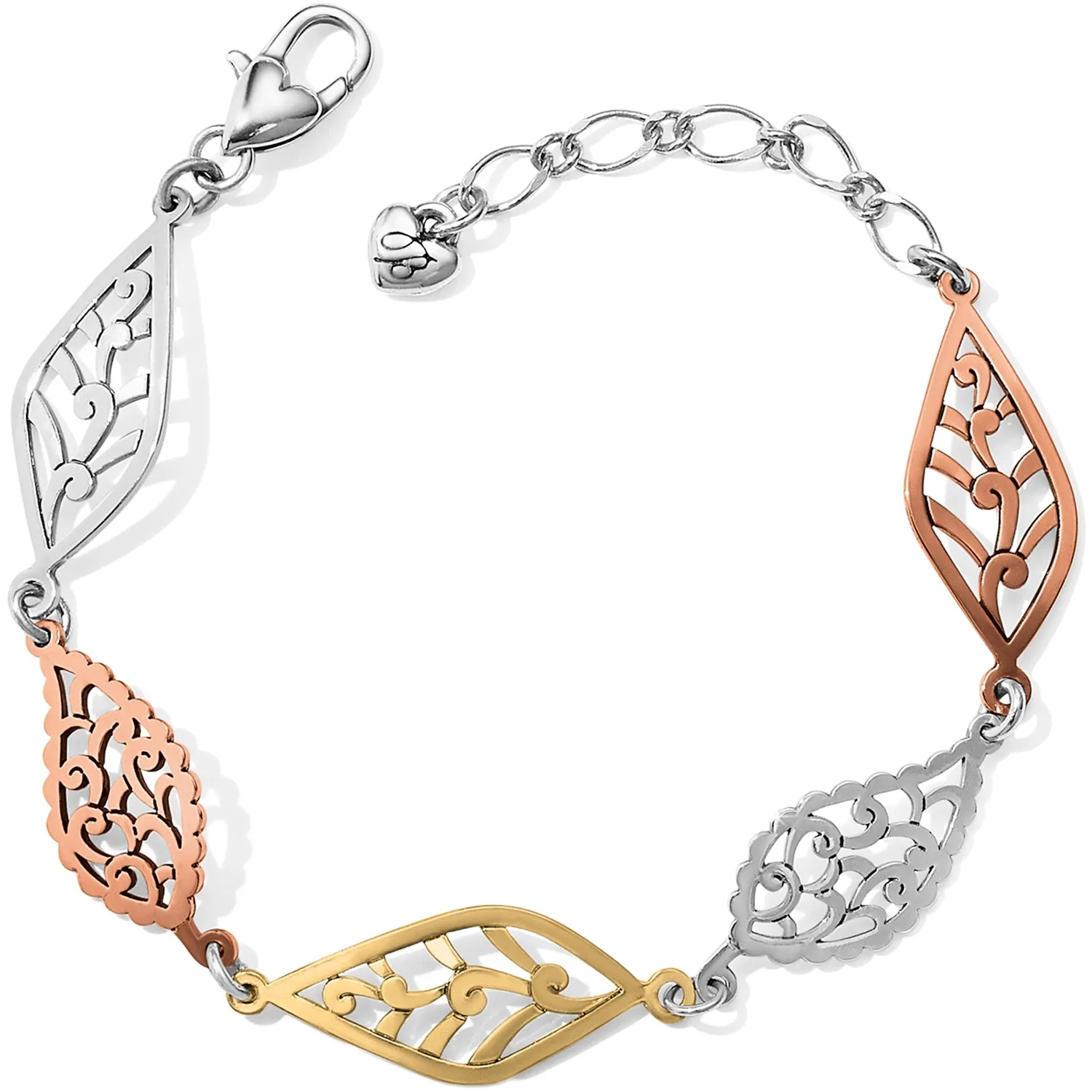 Brighton Barbados Leaves Mix Metal Bracelet