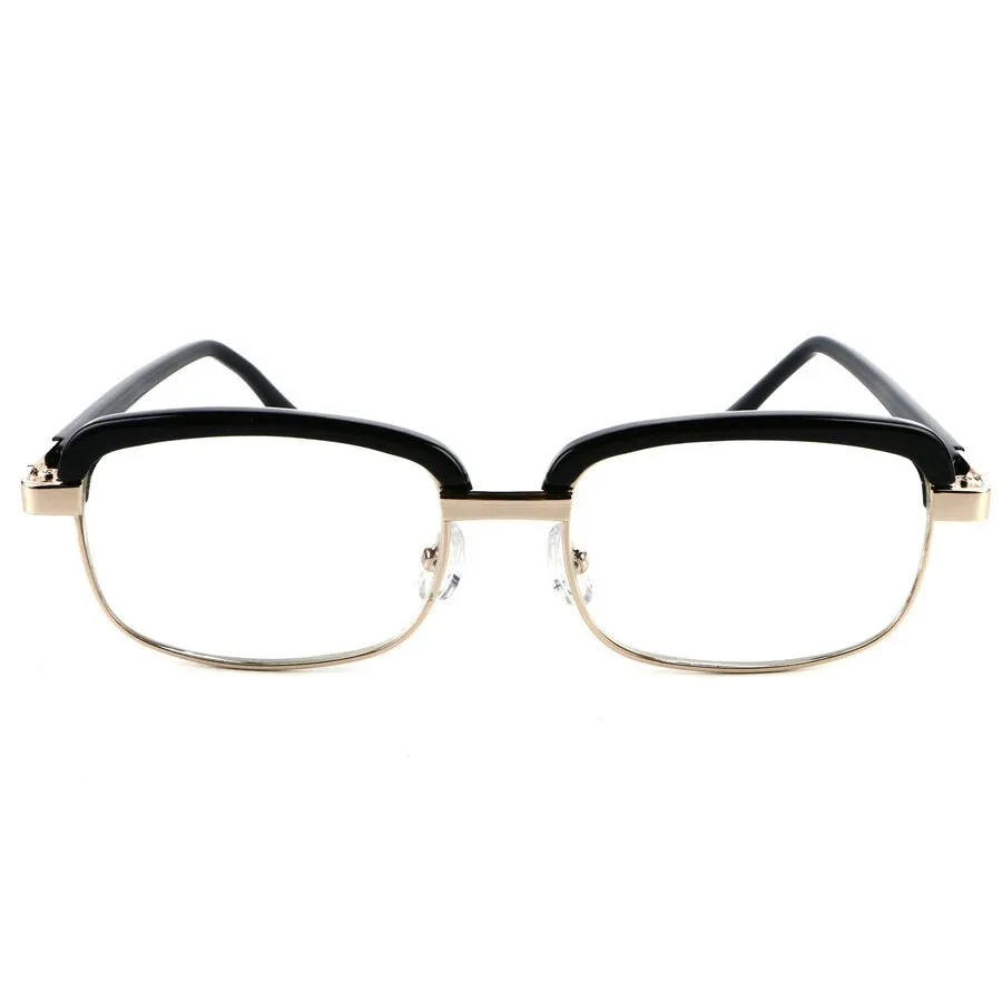 Brightzone Unisex Full Rim Square Acetate Alloy Reading Glasses 6452
