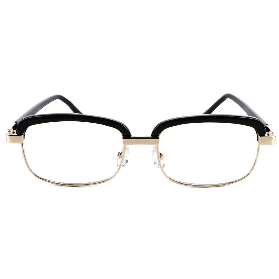 Brightzone Unisex Full Rim Square Acetate Alloy Reading Glasses 6452