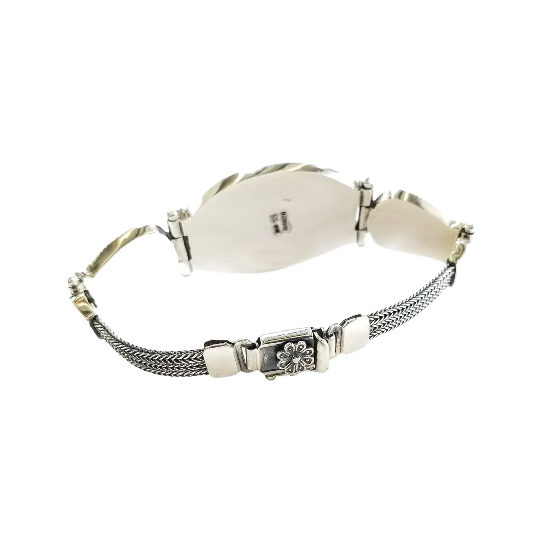 Byzantine bracelet in sterling silver 925 with birds